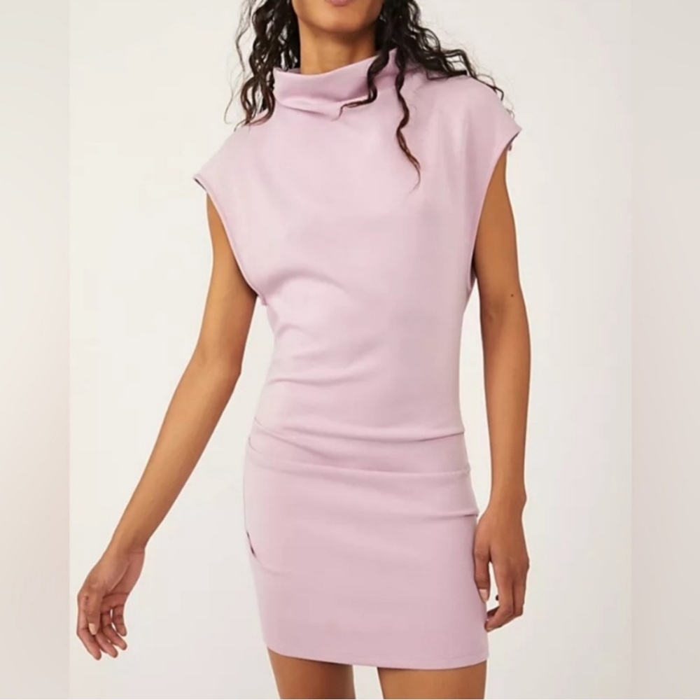 Free People Amelie Lavender Mini Dress